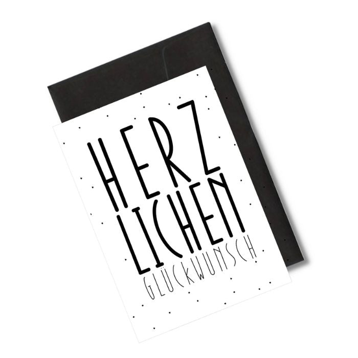 Grusskarte Herzlichen Glueckwunsch