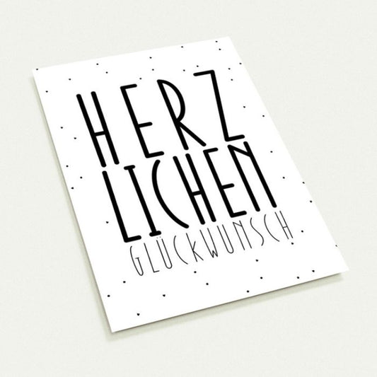 Grusskarte Herzlichen Glueckwunsch