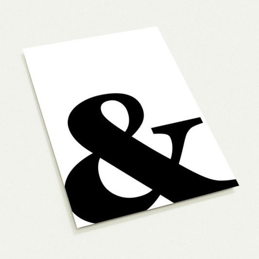 Grusskarte Ampersand
