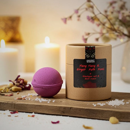 Aromatherapie Badeset – Amors Selbstfürsorge mit Badebombe & Himalaya-Salz - Bad Ambiente