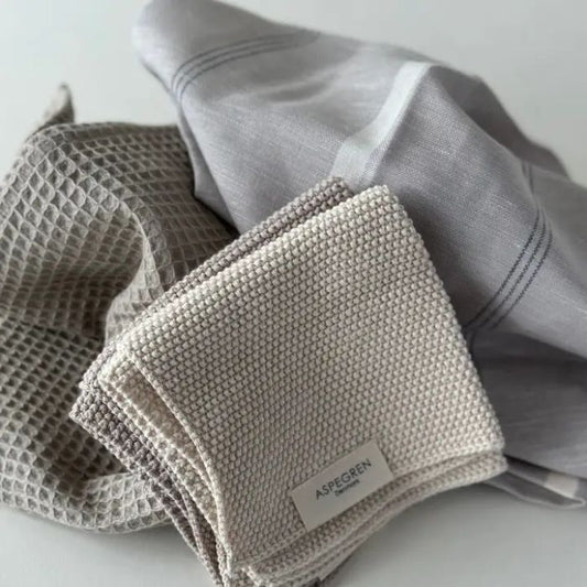 Aspegren Denmark - Spültuch Sand aus Bio-Baumwolle – plastikfrei und nachhaltig