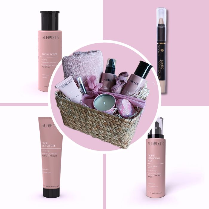 Aurodhea Geschenkidee für Frauen mit Gesichtspflegeprodukten