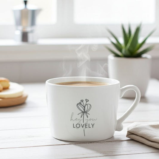 Bastion Collections - Tasse Hey you lovely aus Steinzeug in Ambiente Stimmung