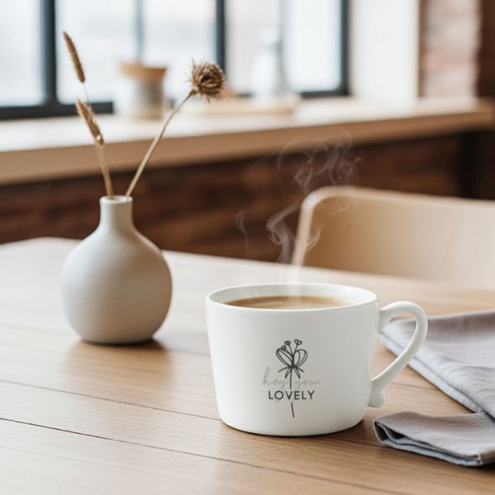 Bastion Collections - Tasse Hey you lovely aus Steinzeug in Ambiente Stimmung