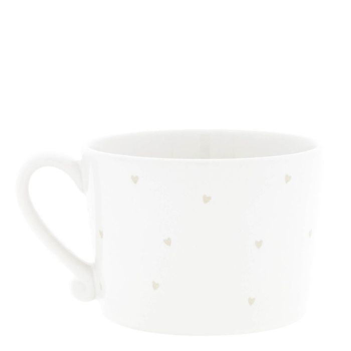 Detailansicht Bastion Collections Tasse Weiss mit „Hi Mom“