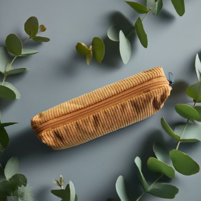 Cord Kosmetik Utensilien Tasche - Senfgelb