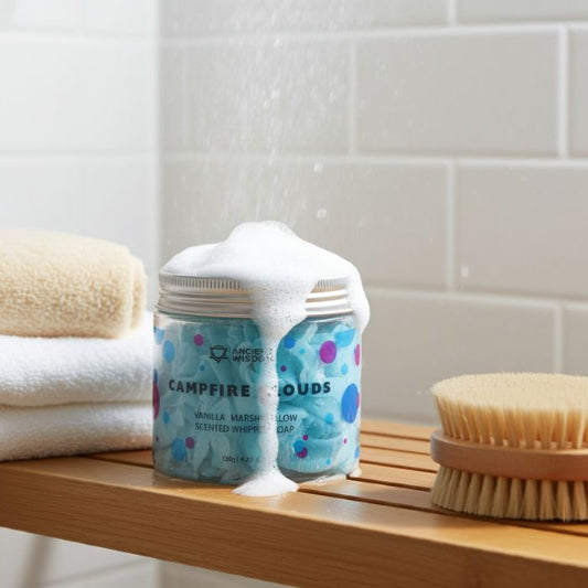 Ancient Wisdom Duschseife Marshmallow – süsser Duft & whipped Textur