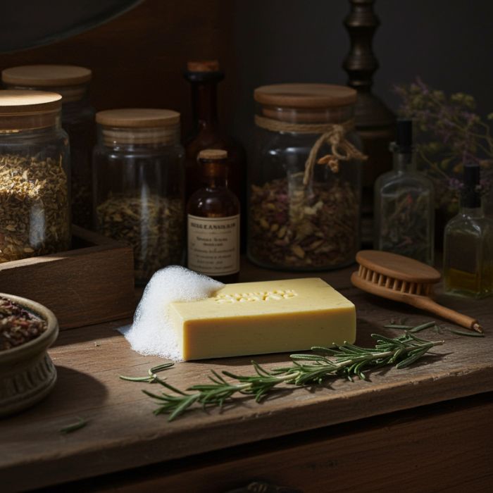 Handgemachte Aromaseife von Greenman – vegan & erfrischend - Badezimmer Ambiente