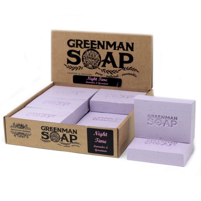 Greenman Seife – Nachtzeit mit Lavendel & Geranium, 100 g
