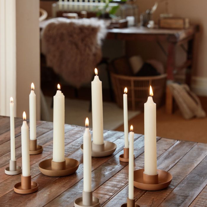 IB Laursen Kerzenhalter skandinavisches Design Cognac