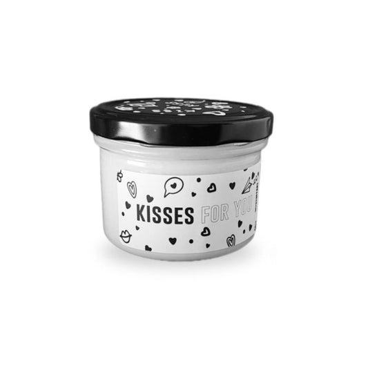 Statement Kerze im Glas – Kisses for you