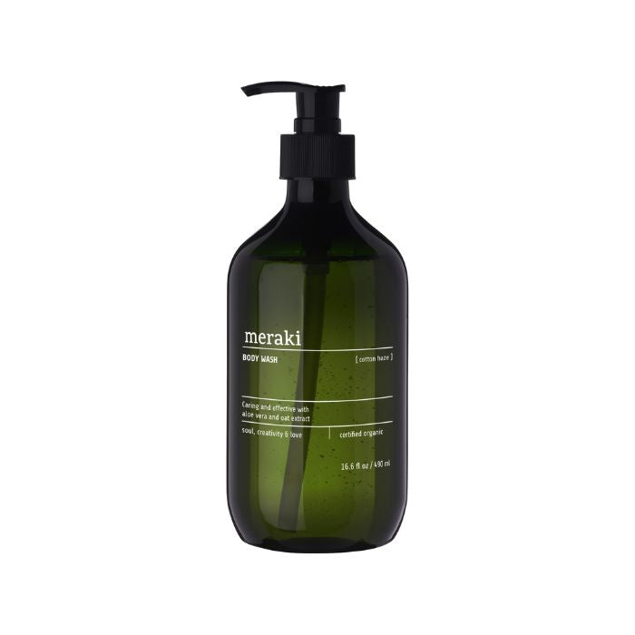Meraki Body Wash Cotton Haze Flasche 490 ml vor weißem Hintergrund