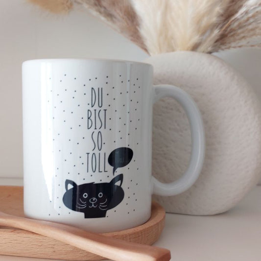 Trinkbecher-Motivationstasse mit Spruch Du bist so toll