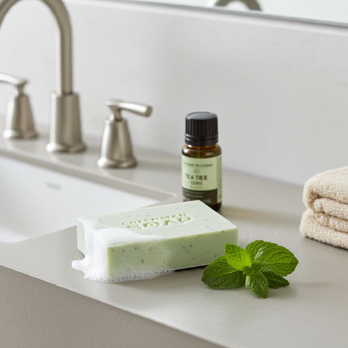 Greenman Seife – gegen unreine Haut Pickel-Attacke, 100 g Naturseife - Badezimmer Ambiente