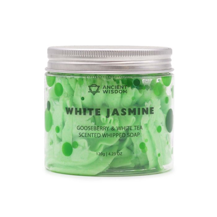 Whipped Soap Stachelbeere & Weisser Tee – cremige Duschseife im Glas