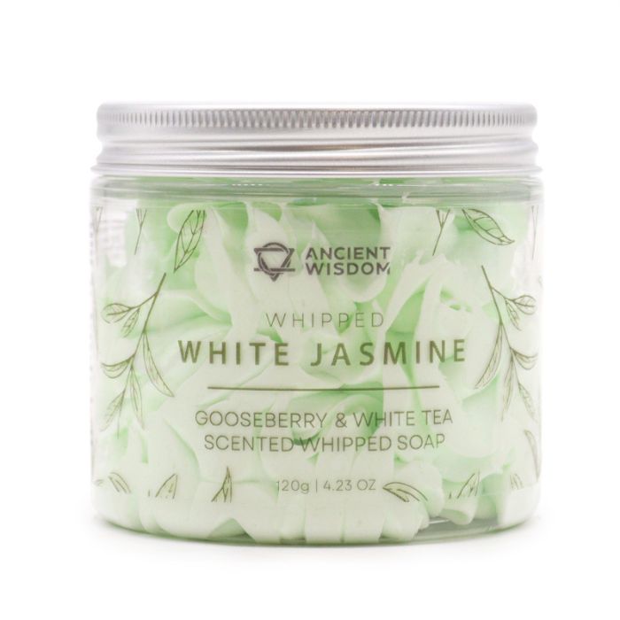 Whipped Soap Stachelbeere & Weisser Tee – cremige Duschseife im Glas