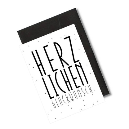 Grusskarte Herzlichen Glueckwunsch