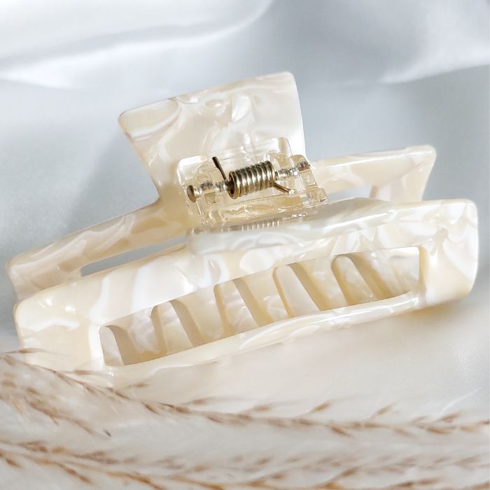 Haarklammer Ivory