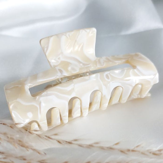 Haarklammer Ivory