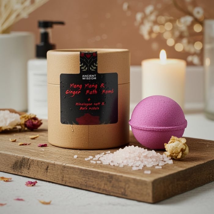 Aromatherapie Badeset – Amors Selbstfürsorge mit Badebombe & Himalaya-Salz - Bad Ambiente