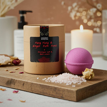 Aromatherapie Badeset – Amors Selbstfürsorge mit Badebombe & Himalaya-Salz - Bad Ambiente
