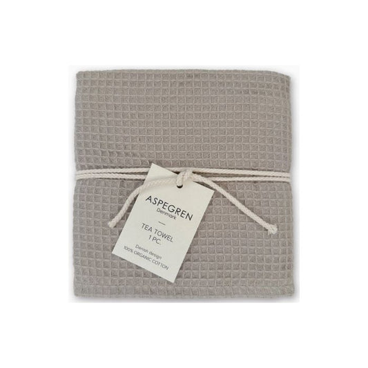 Aspegren Geschirrtuch Nord Austergrau aus 100% Bio-Baumwolle, stilvoll und nachhaltig