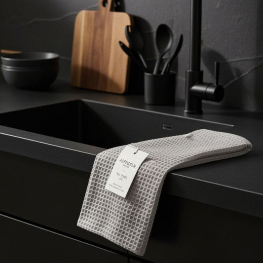 Aspegren Geschirrtuch Nord Austergrau aus 100% Bio-Baumwolle, stilvoll und nachhaltig