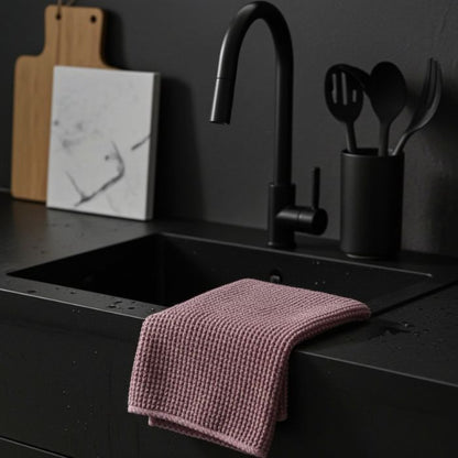 Aspegren Denmark Küchentuch Gestrickt Holzrose aus 100% Bio-Baumwolle, langlebig und plastikfrei