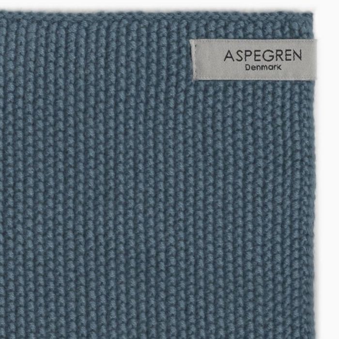 Skandinavisch inspiriertes Aspegren Spültuch Gestrickt Blau, 24 x 24 cm
