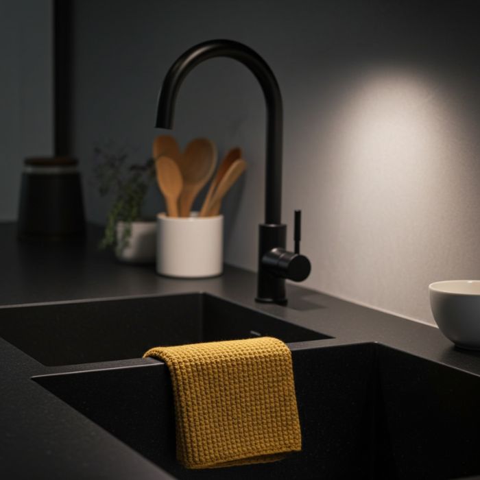 Aspegren Spültuch Gestrickt Senf 2er-Set aus 100% Bio-Baumwolle, langlebig und plastikfrei