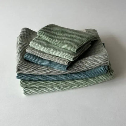 Skandinavisches Spültuch-Set in Mint – Bio-Baumwolle plastikfrei