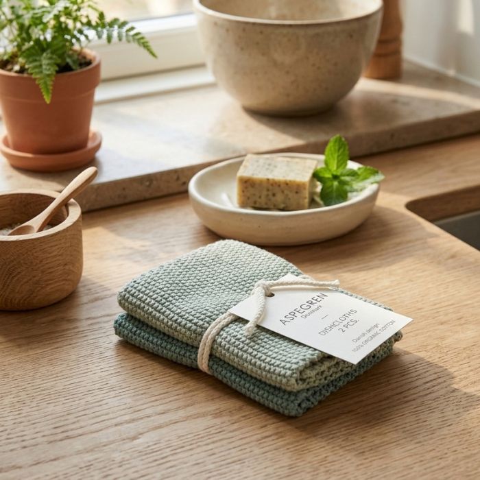 Gestrickte Spültücher Mint im 2er-Set von Aspegren Denmark bei Mekea 