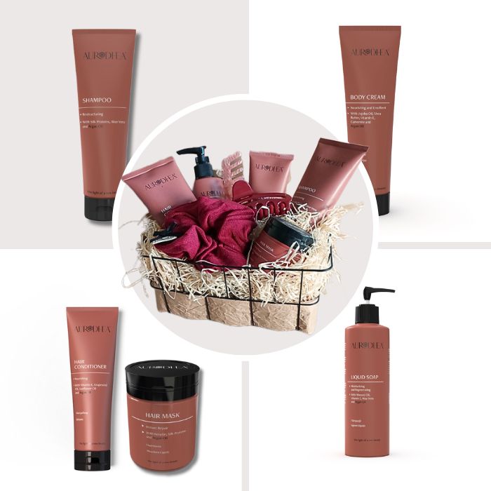 Aurodhea Argan Oil Haar Maske und Handseife als Teil des Verwöhnsets