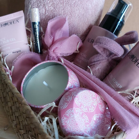 Aurodhea Gesichtspflege-Set für unreine Haut im Geschenkkorb