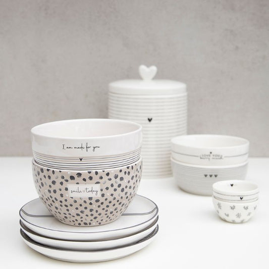 Bastion Collections Schale Titane dekorativ mit „Smile Today“ auf Tisch