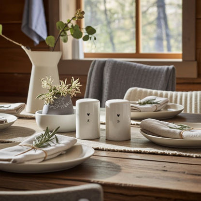 Bastion Collections Salz- und Pfefferstreuer Set in warmer Ambiente Stimmung