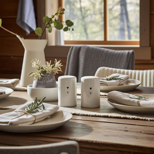Bastion Collections Salz- und Pfefferstreuer Set in warmer Ambiente Stimmung