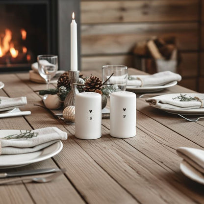 Bastion Collections Salz- und Pfefferstreuer Set in warmer Ambiente Stimmung