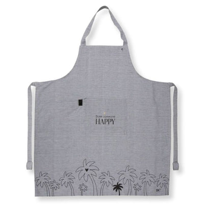 Bastion Collections Koch & Party Schürze Bake someone happy in Schwarz/Weiss – Vorderansicht