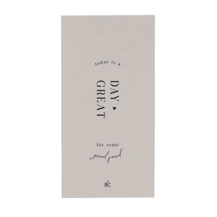 Bastion Collections Servietten Titane „Great Day“ – Vorderansicht