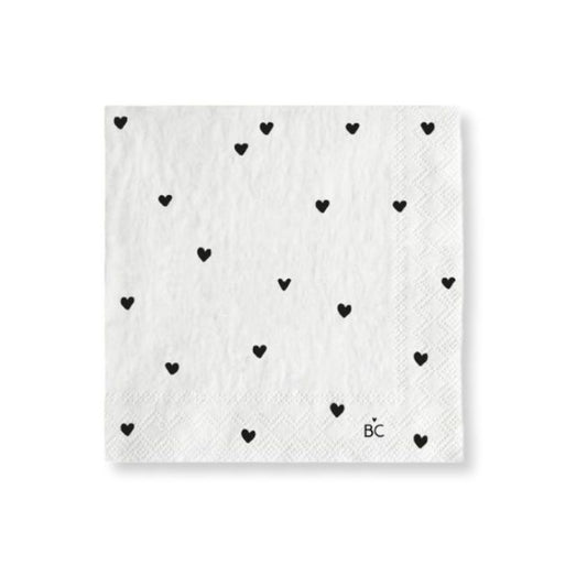 Bastion Collections  Detailansicht Servietten „Hearts All-Over“