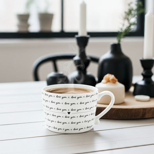 Ambiente Ansicht  Bastion Collections Tasse Weiss mit „I Love You“