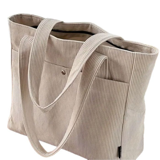 Cord Shopper Creme