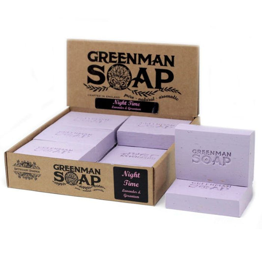 Greenman Seife – Nachtzeit mit Lavendel & Geranium, 100 g