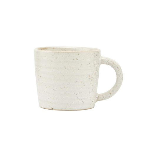 Espressotasse Pion von House Doctor, grau-weisse Glasur, 10 cl
