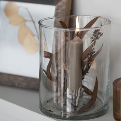 IB Laursen Celia dekorative Stabkerze Leinengrau für Alltag und festliche Anlässe