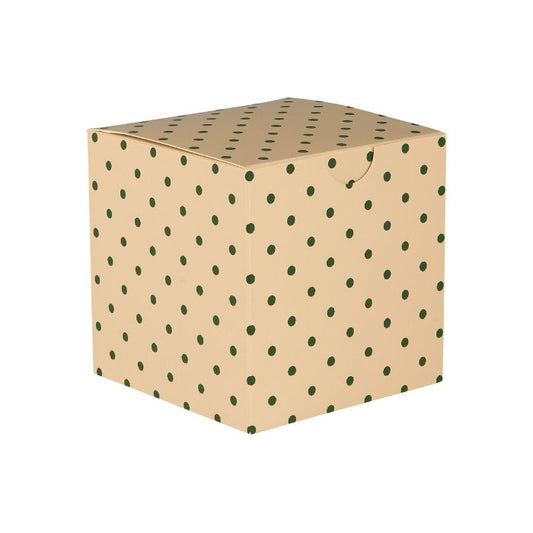IB Laursen Faltschachtel groß mit grünen Pünktchen B 10,2 × H 10,2 × L 10,2 cm bei Mekea