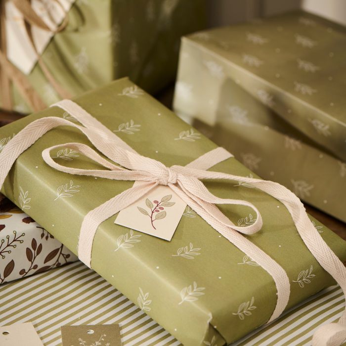 IB Laursen Geschenkpapier grün 5 m Rolle