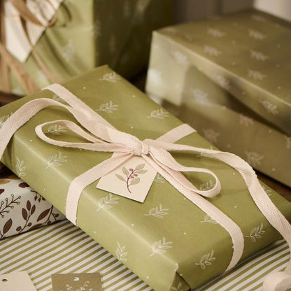IB Laursen Geschenkpapier grün 5 m Rolle