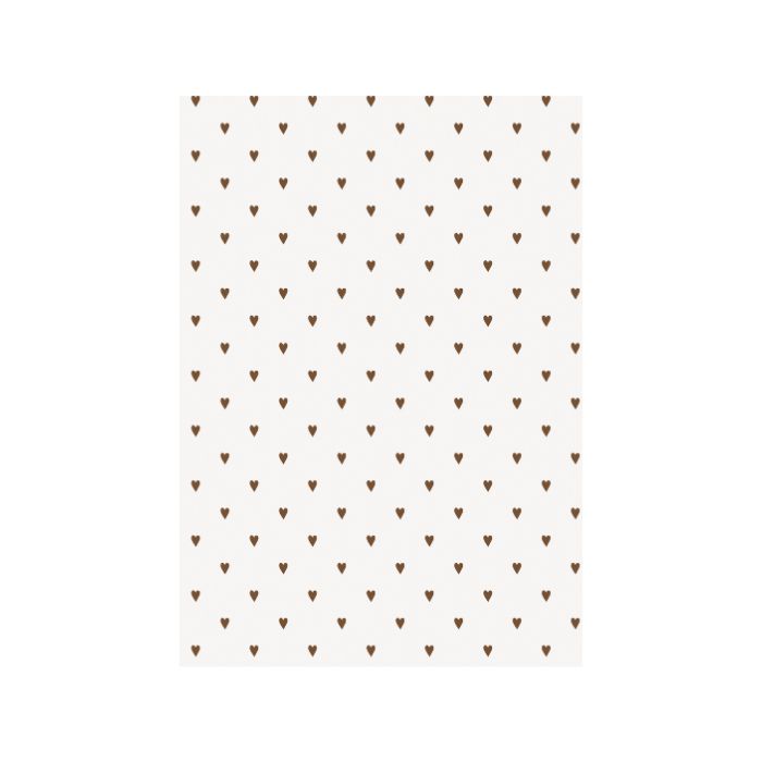 IB Laursen Geschenkpapier Stillenat Braune Herzen